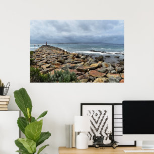Where the Rocks Meet the Sea – Bastion Point Poster