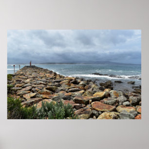 Where the Rocks Meet the Sea – Bastion Point Poster