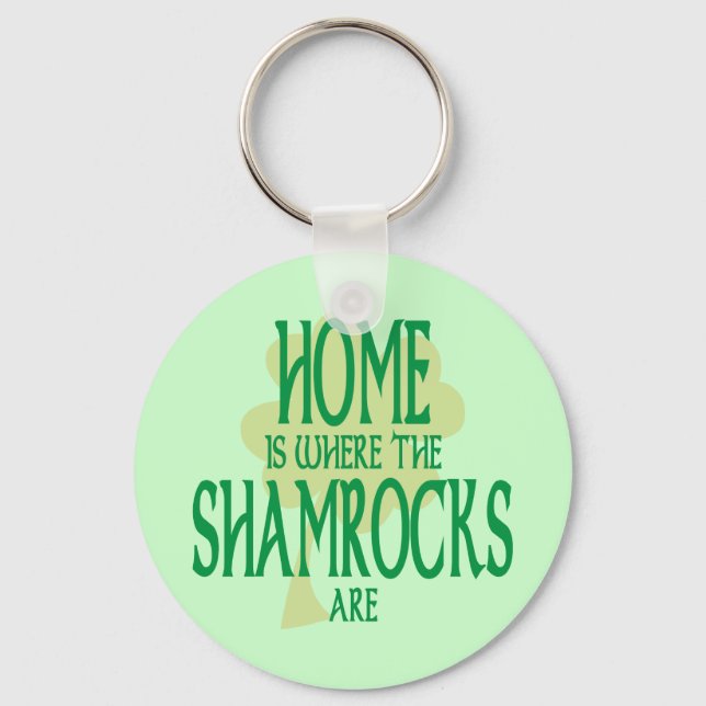 Where the Shamrocks Are Key Ring (Front)