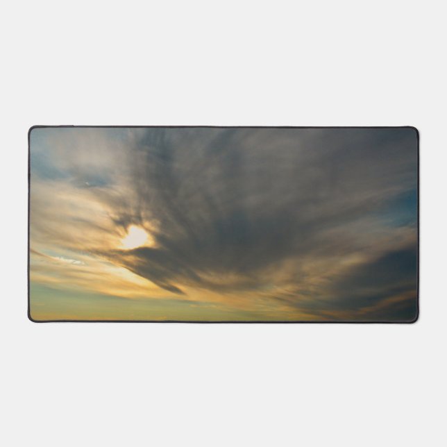 Where the Sky Falls Quiet Desk Mat (Front)