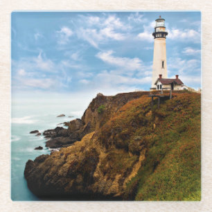 Where the Sky Meets the Sea Glass Coaster
