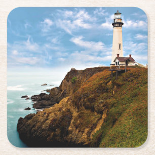 Where the Sky Meets the Sea Square Paper Coaster