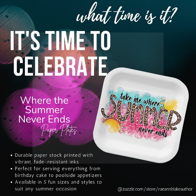 Where the Summer Never Ends Paper Plate (Creator Uploaded)