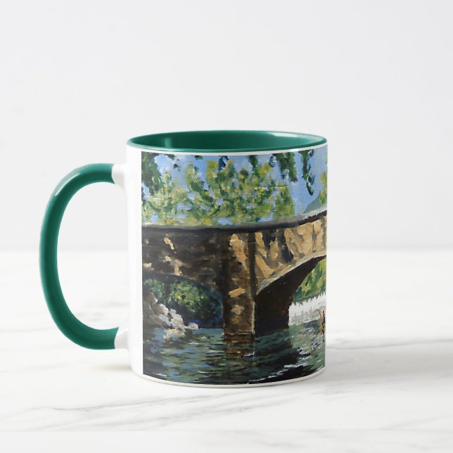 Where the Trout Rise – A Streamside Scene Mug (Left)