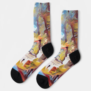 Where The Unicorns Play Pop Art, Socks