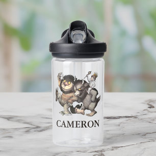 Where the Wild Things   Add Your Name Water Bottle