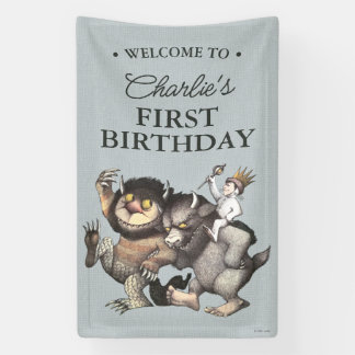 Where the Wild Things Are 1st Birthday Banner
