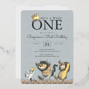 Where the Wild Things Are 1st Birthday Invitation