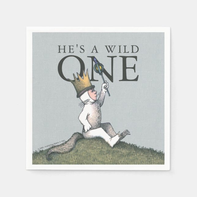 Where the Wild Things Are 1st Birthday Napkin (Front)