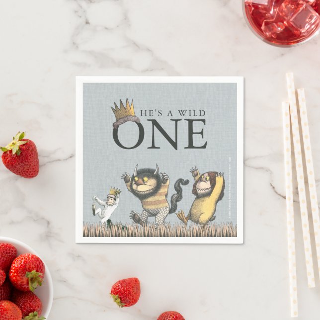Where the Wild Things Are 1st Birthday Napkin (Insitu)