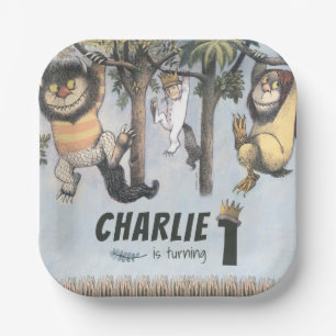 Where the Wild Things Are 1st Birthday Paper Plate