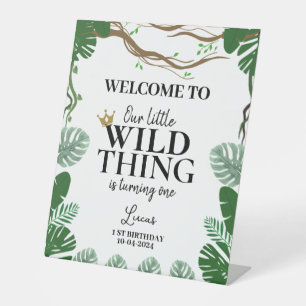 Where The Wild Things Are 1st birthday Pedestal Sign