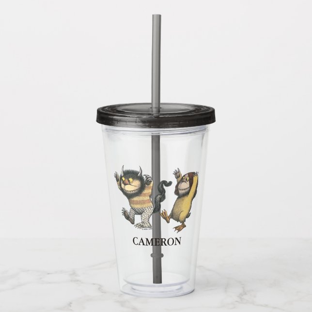 Where the Wild Things Are | Add Your Name Acrylic Tumbler (Front)