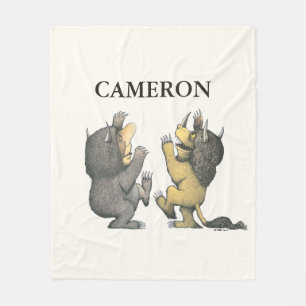 Where the Wild Things Are   Add Your Name Fleece Blanket