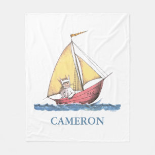 Where the Wild Things Are   Add Your Name Fleece Blanket