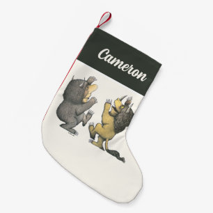 Where the Wild Things Are Add Your Name Small Christmas Stocking