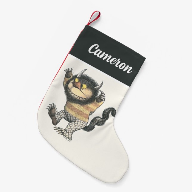 Where the Wild Things Are | Add Your Name Small Christmas Stocking (Front (Hanging))