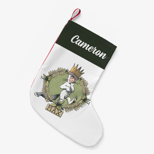Where the Wild Things Are | Add Your Name Small Christmas Stocking (Front (Hanging))