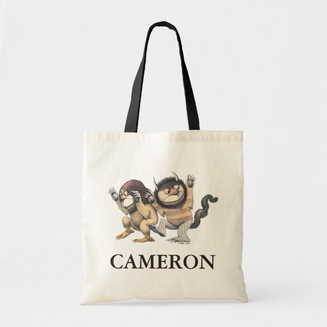 Where the Wild Things Are | Add Your Name Tote Bag (Front)
