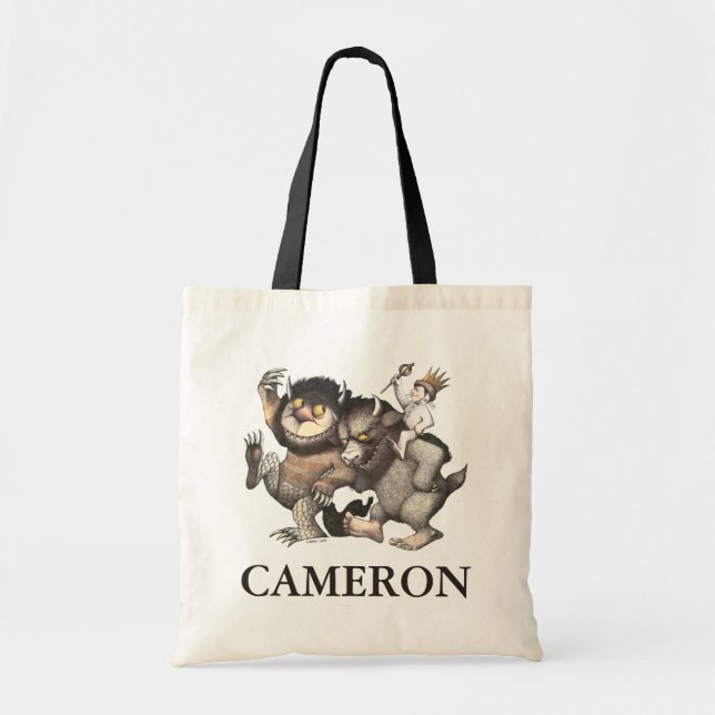 Where the Wild Things Are | Add Your Name Tote Bag (Front)