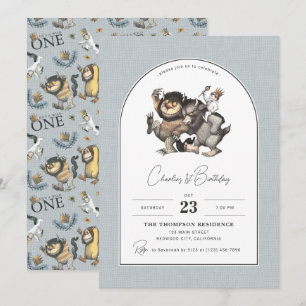 Where the Wild Things Are   Arch Birthday Invitation