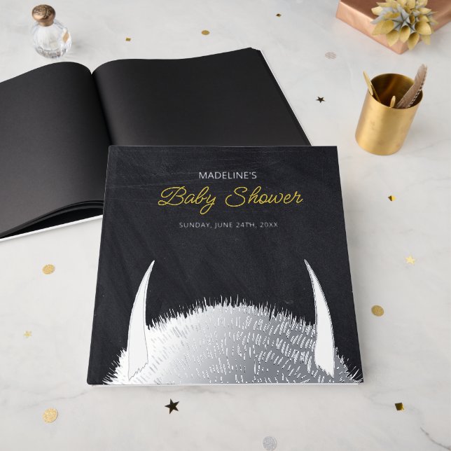 Where the Wild Things Are Baby Shower Guest Book (Front Open)