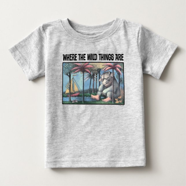 Where The Wild Things Are | Book Cover Baby T-Shirt (Front)