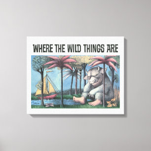 Where The Wild Things Are Book Cover Canvas Print
