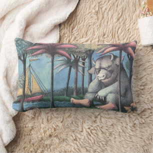 Where The Wild Things Are   Book Cover Lumbar Cushion