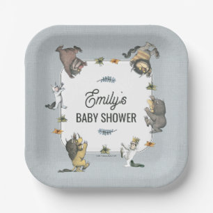 Where the Wild Things Are Character Baby Shower Paper Plate