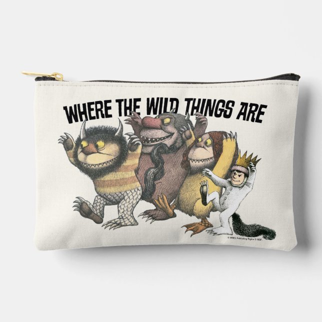 Where the Wild Things Are Characters & Logo Accessory Pouch (Front)