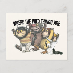 Where the Wild Things Are Characters & Logo Postcard