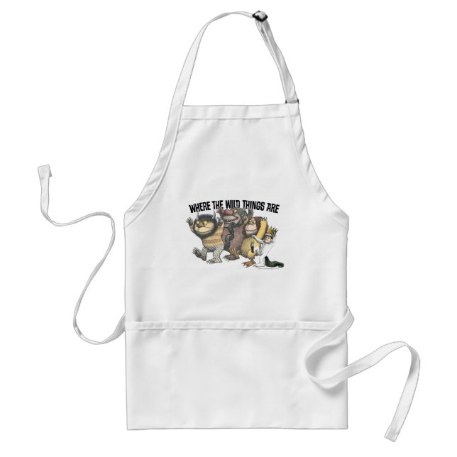 Where the Wild Things Are Characters & Logo Standard Apron (Front)