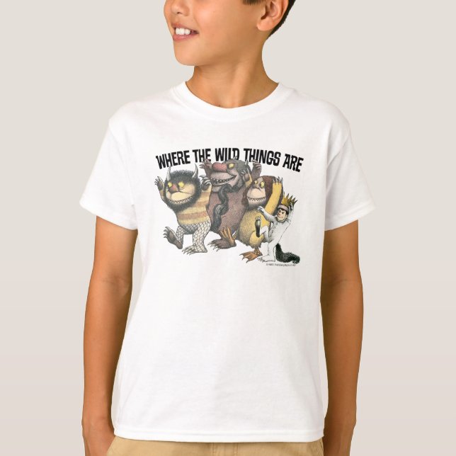 Where the Wild Things Are Characters & Logo T-Shirt (Front)