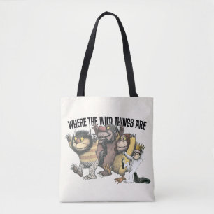 Where the Wild Things Are Characters & Logo Tote Bag