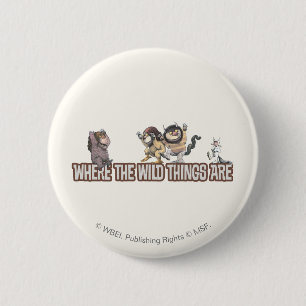 Where the Wild Things Are Characters on Logo 6 Cm Round Badge