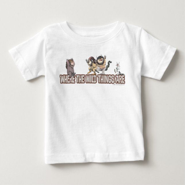 Where the Wild Things Are Characters on Logo Baby T-Shirt (Front)
