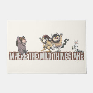 Where the Wild Things Are Characters on Logo Doormat