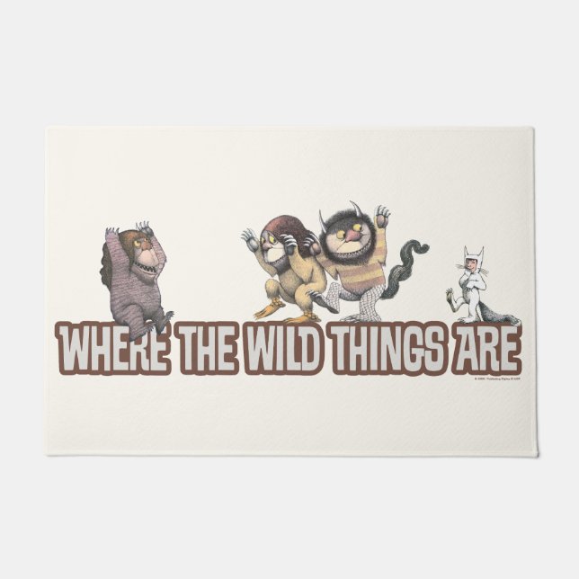 Where the Wild Things Are Characters on Logo Doormat (Front)