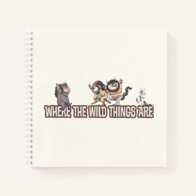 Where the Wild Things Are Characters on Logo Notebook (Front)