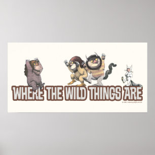 Where the Wild Things Are Characters on Logo Poster