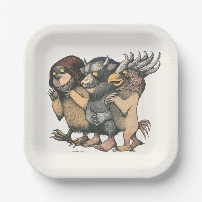 Where the Wild Things Are | Creatures Paper Plate (Front)