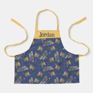 Where the Wild Things Are Crown and Stars Pattern Apron