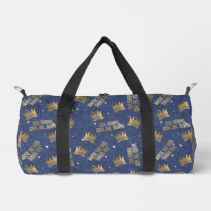 Where the Wild Things Are Crown and Stars Pattern Duffle Bag