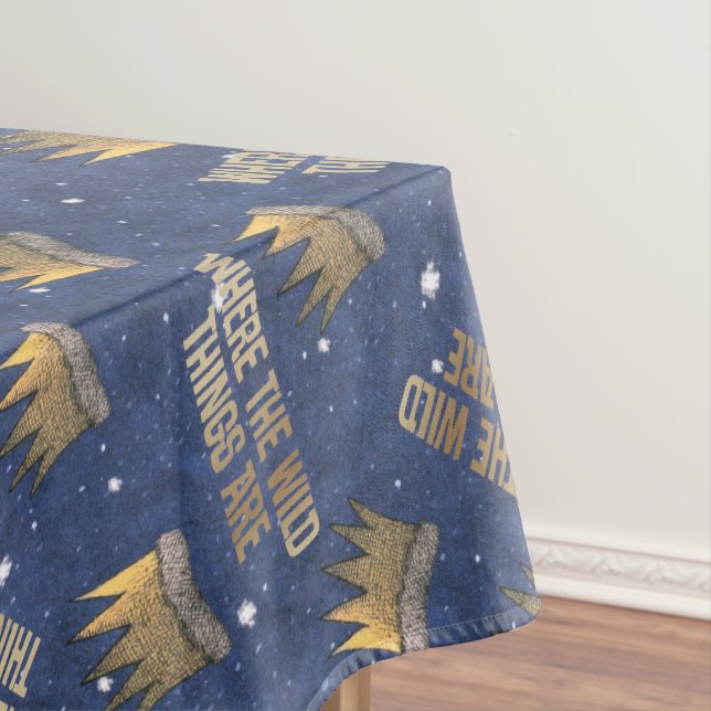 Where the Wild Things Are Crown and Stars Pattern Tablecloth (In Situ)
