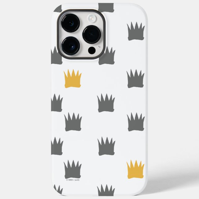 Where the Wild Things Are Crown Pattern Case-Mate iPhone Case (Back)