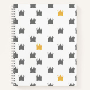 Where the Wild Things Are Crown Pattern Notebook