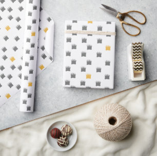Where the Wild Things Are Crown Pattern Wrapping Paper