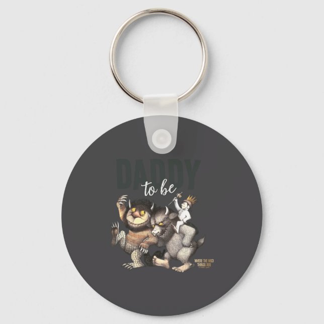 Where The Wild Things Are Daddy To Be  Key Ring (Front)
