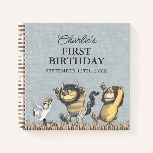Where the Wild Things Are First Birthday Notebook (Front)